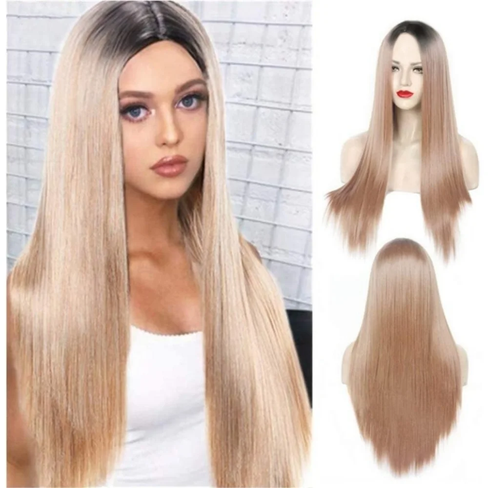 Blooming Hair Blonde Ombre Breathable Wig